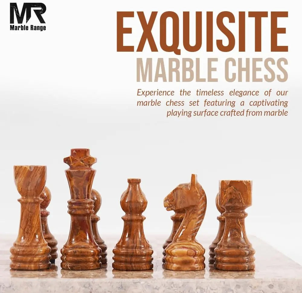 Board Game with 32 Chess Pieces, 2 Extra Queens & Storage Box, Luxury Travel Game, Elegant Gift for Home Decor
