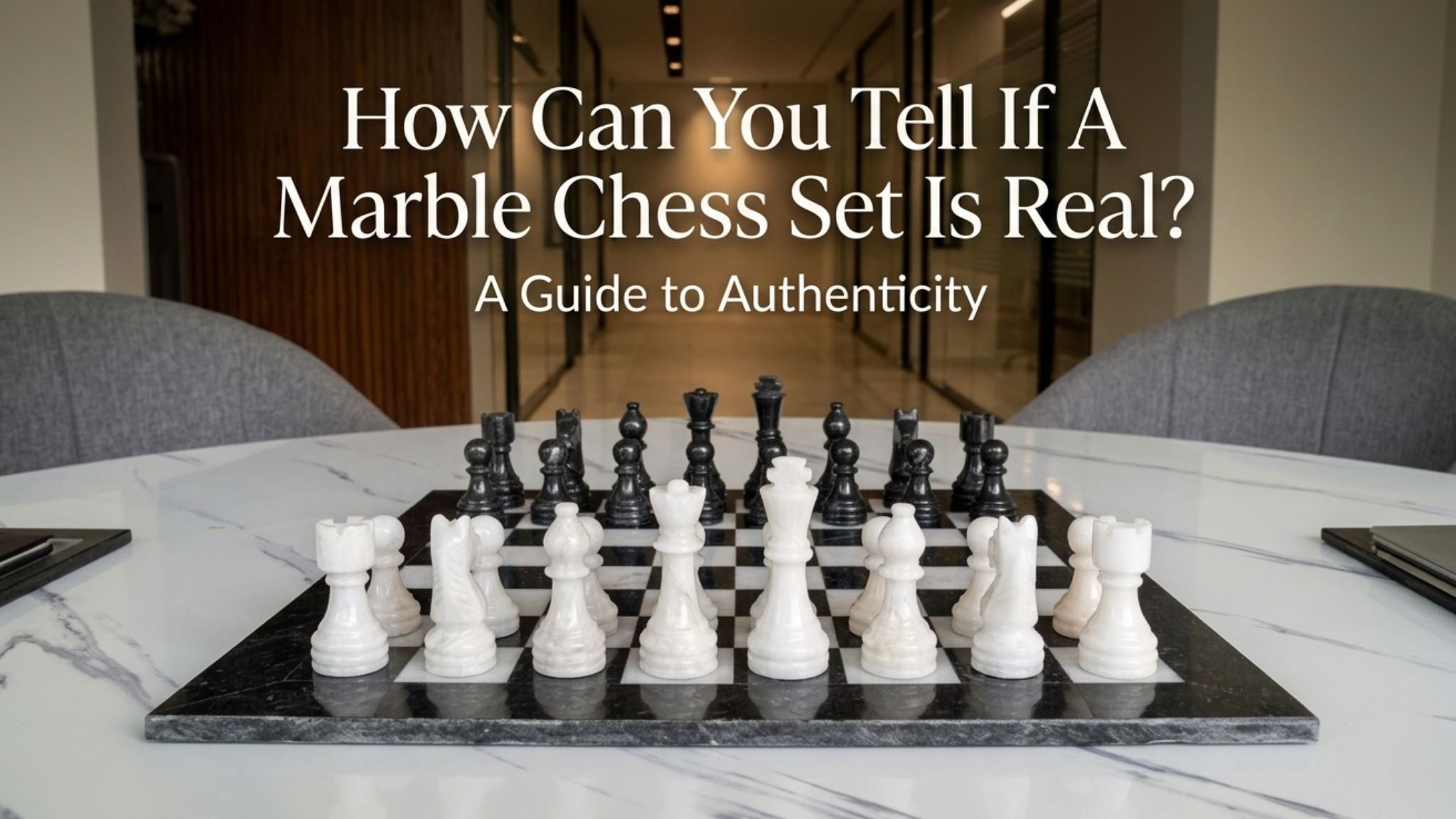 how can you tell if a marble chess set is real