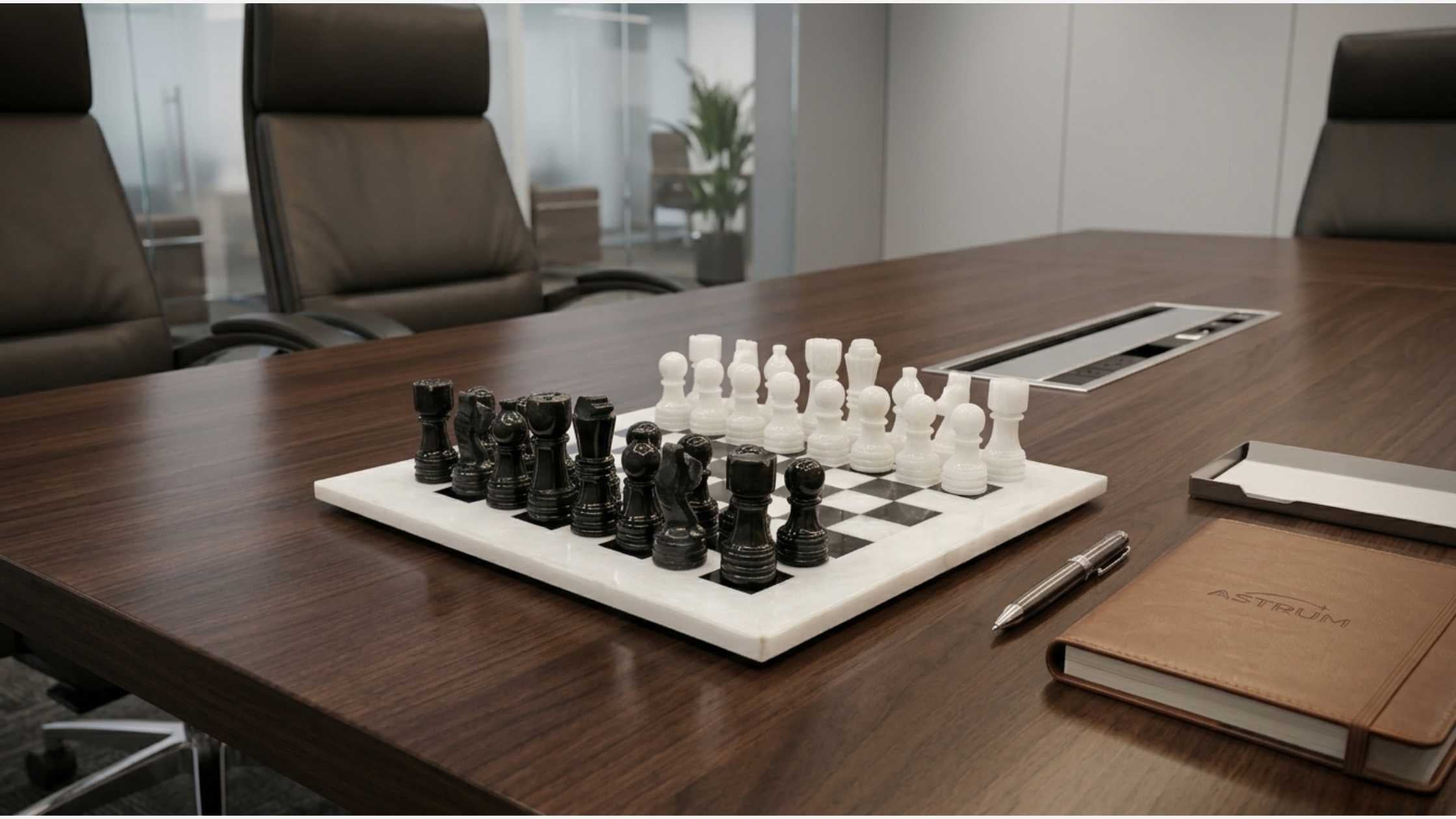 corporate gift marble chess set