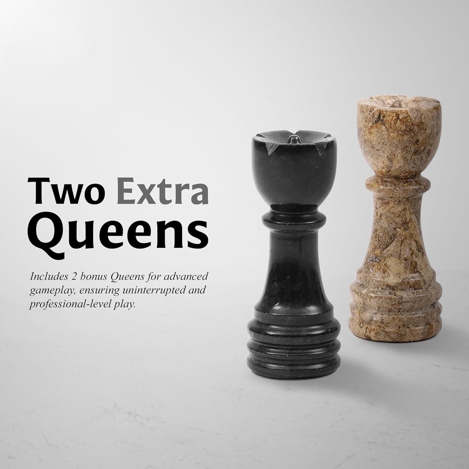 Luxury Borderless Marble Chess Set and pieces