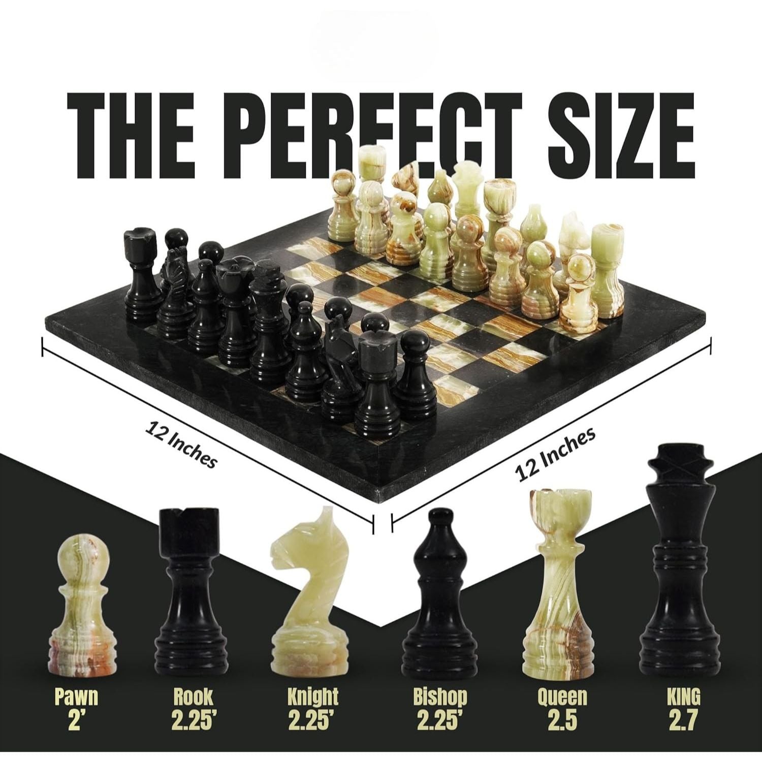 12 inch marble chess board