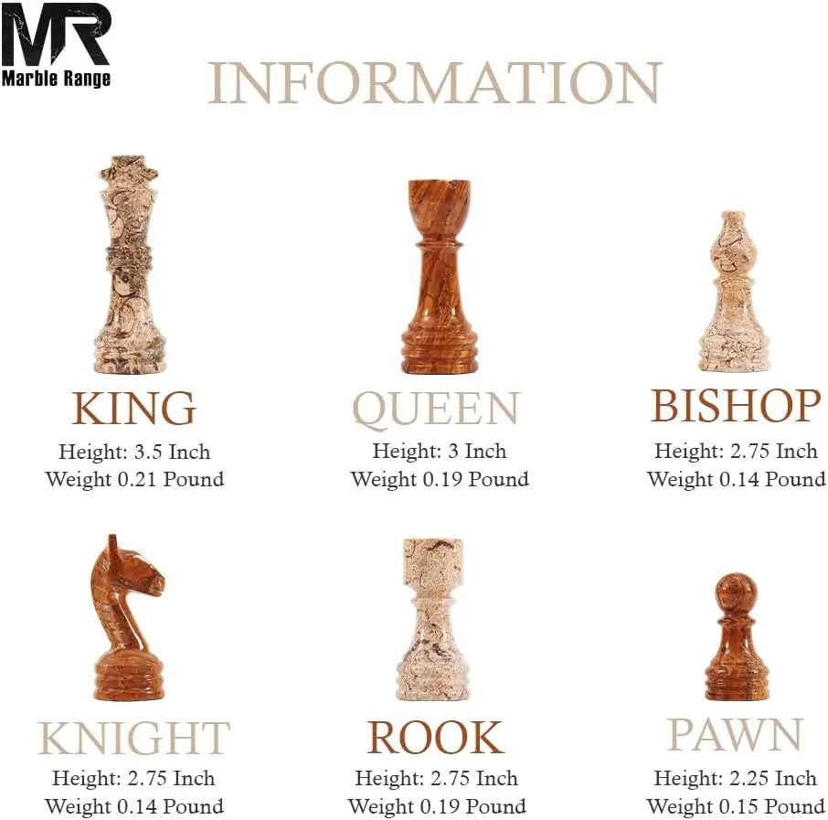 Board Game with 32 Chess Pieces, 2 Extra Queens & Storage Box, Luxury Travel Game, Elegant Gift for Home Decor