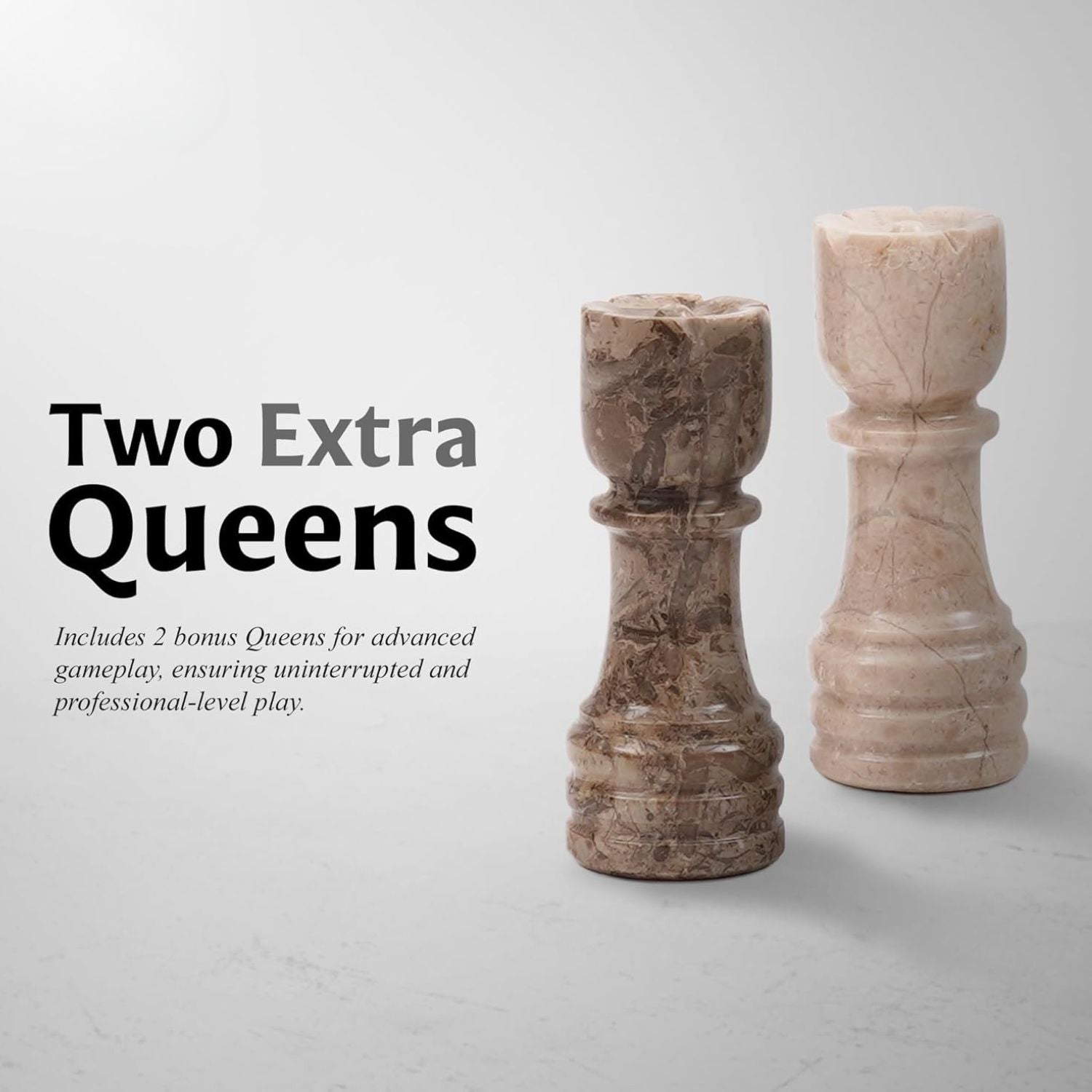 Oceanic And Verona Luxury Borderless Marble Chess pieces