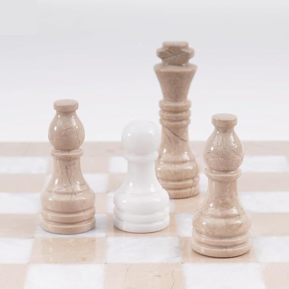 Onyx marble chess figures