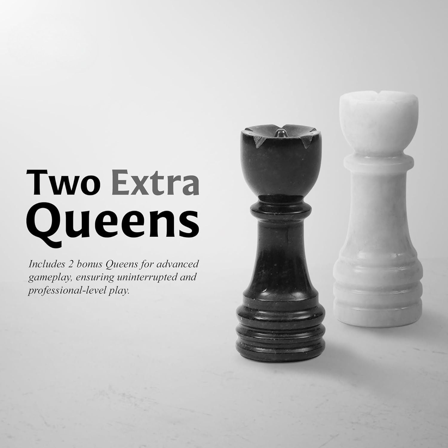 handcrafted white black marble pieces