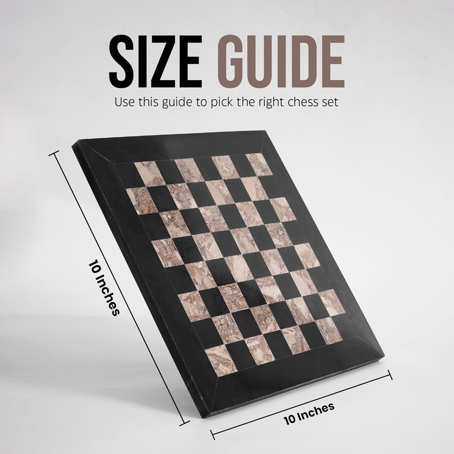 Marble Chess Set With Storage