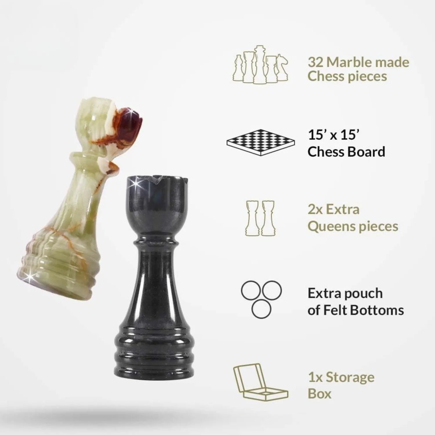 marble chess figures