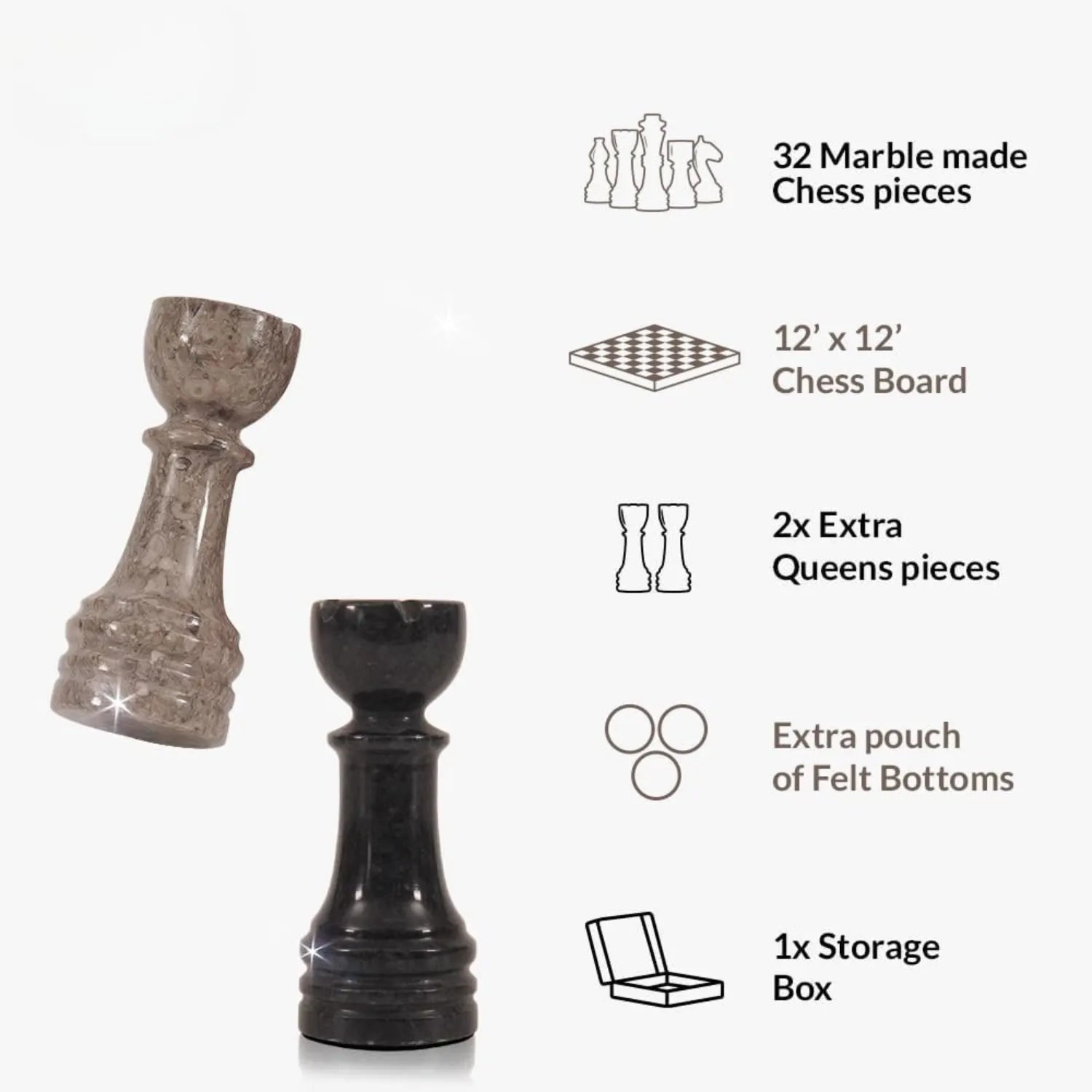 marble chess set figures