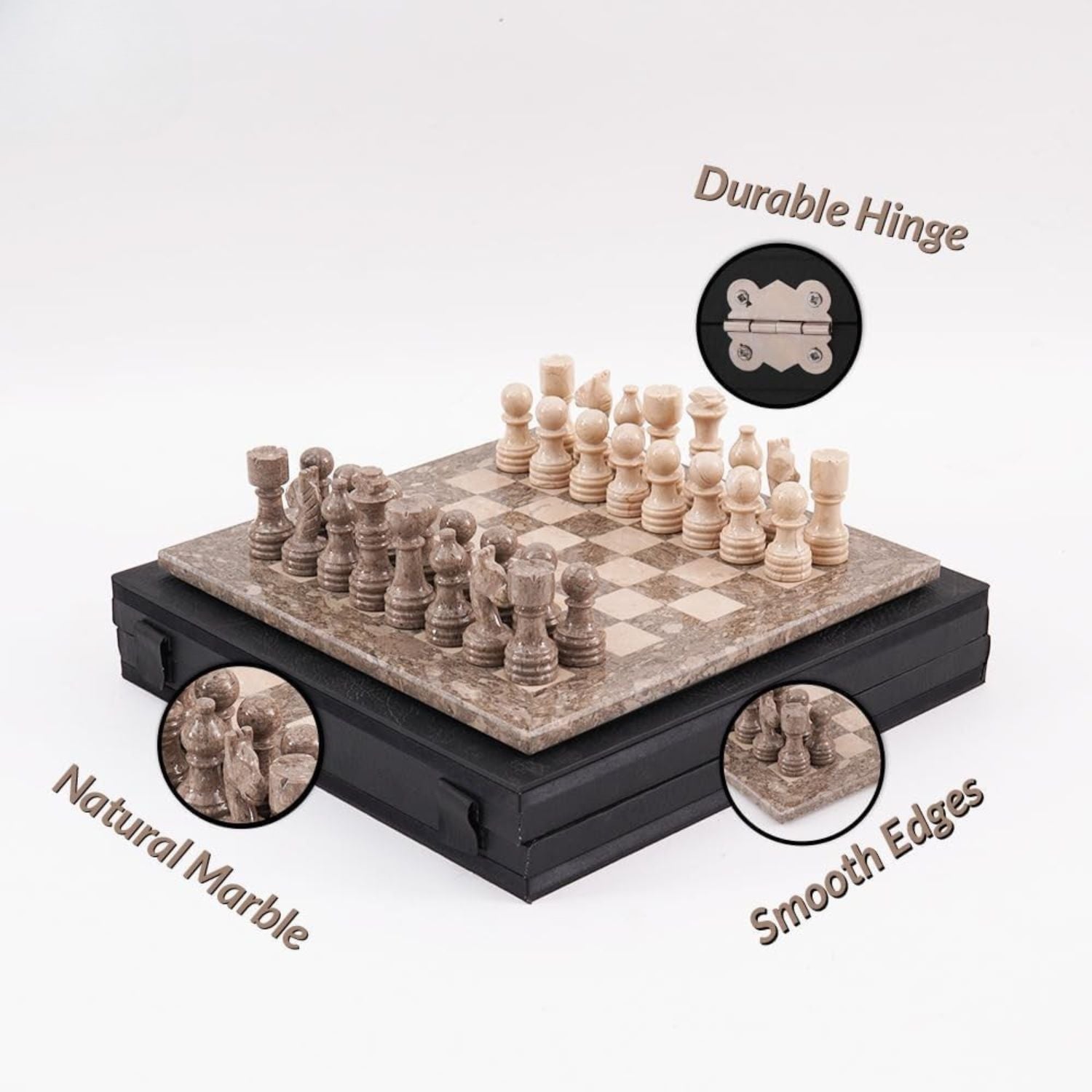 premium chess set with storage