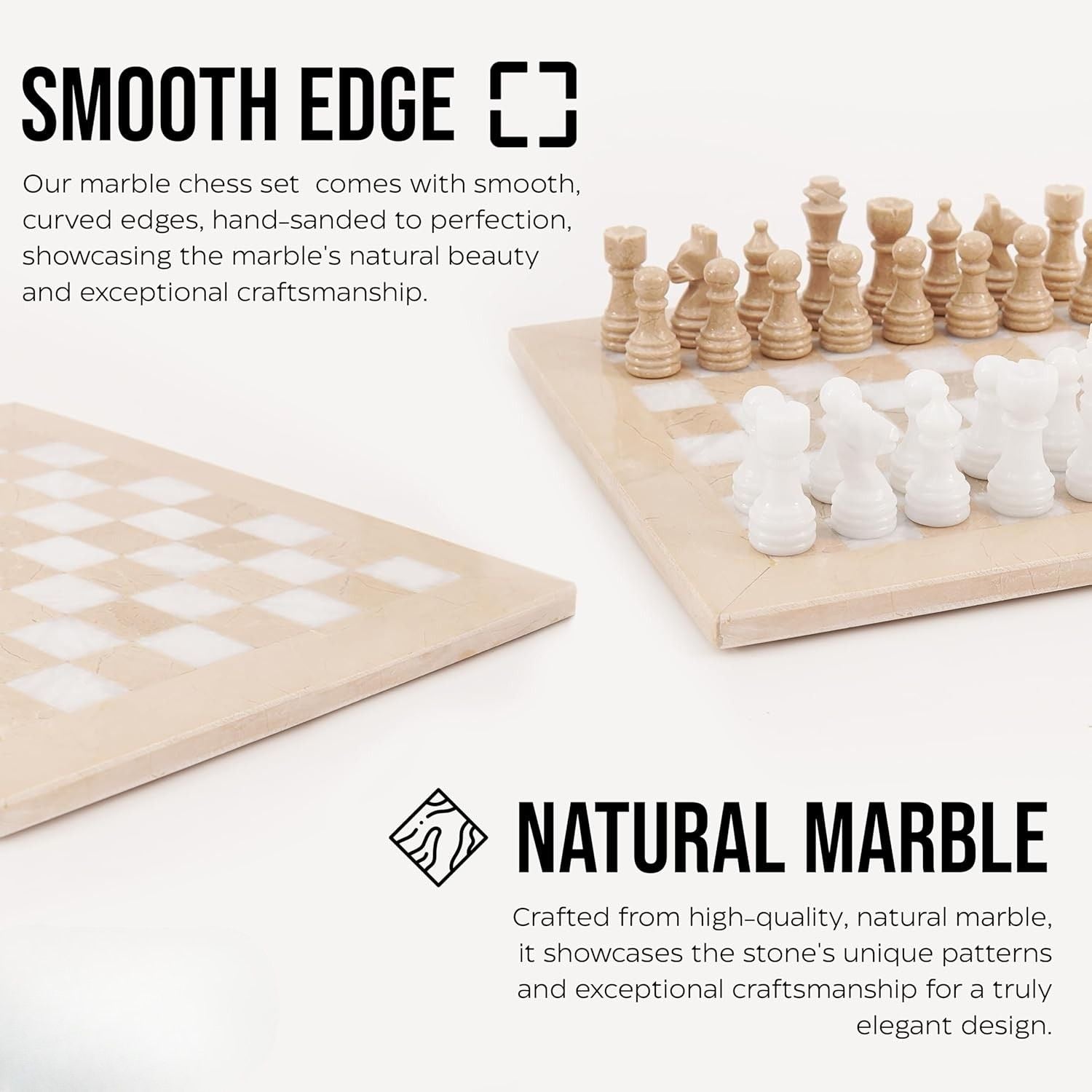 handcrafted marble chess set