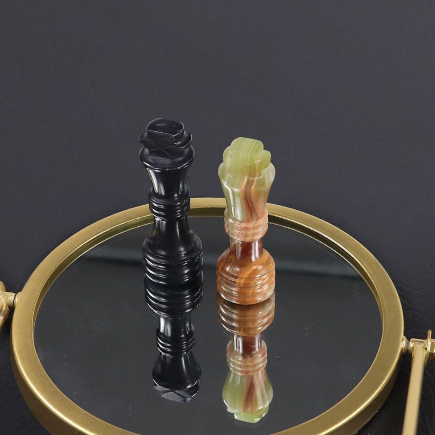 marble chess figures