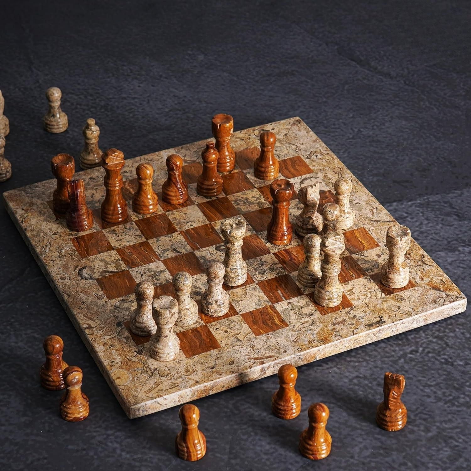 Handmade Onyx Marble Chess Set