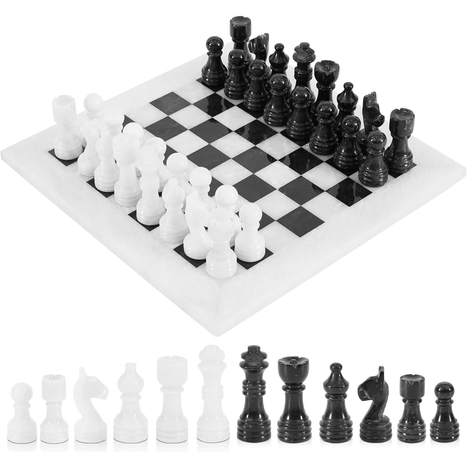 white black luxury marble chess